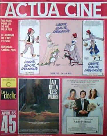 ACTUA CINE magazine cover Issue 45 April 1985