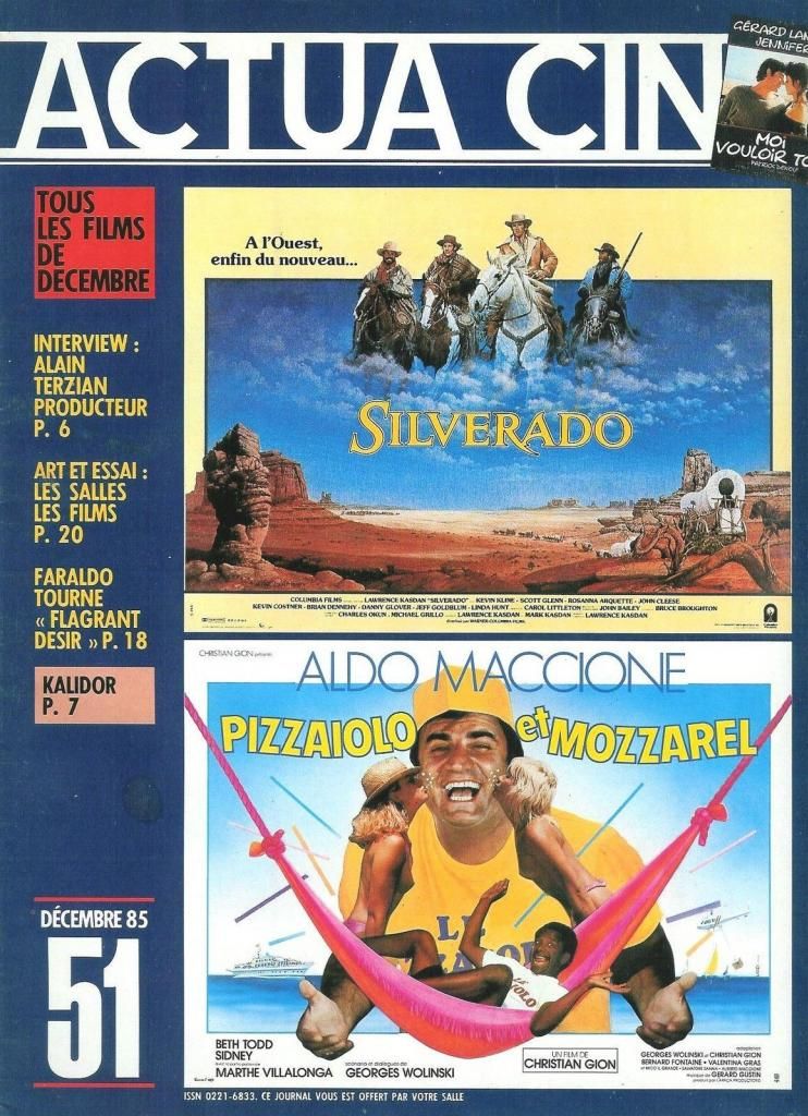 ACTUA CINE magazine cover Issue 51 December 1985