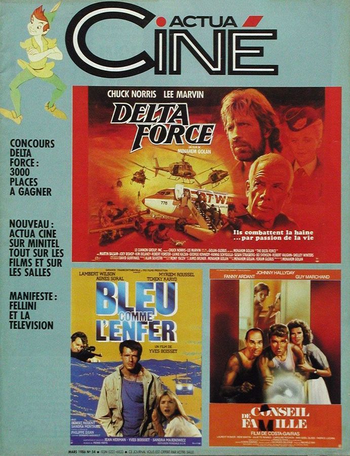 ACTUA CINE magazine cover Issue 54 March 1986