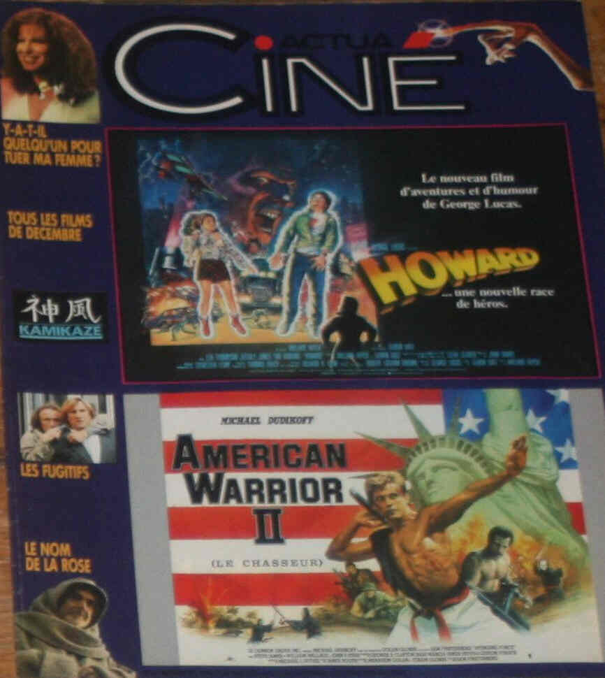 ACTUA CINE magazine cover Issue 61 December 1986