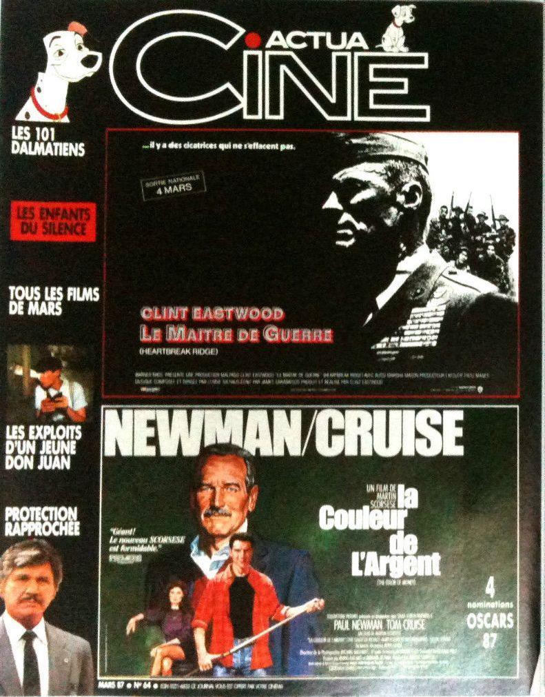 ACTUA CINE magazine cover Issue 64 March 1987