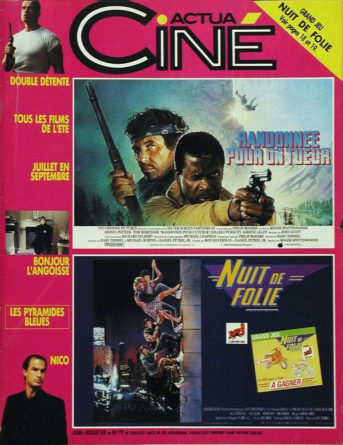 ACTUA CINE magazine cover Issue 77 June/July 1988