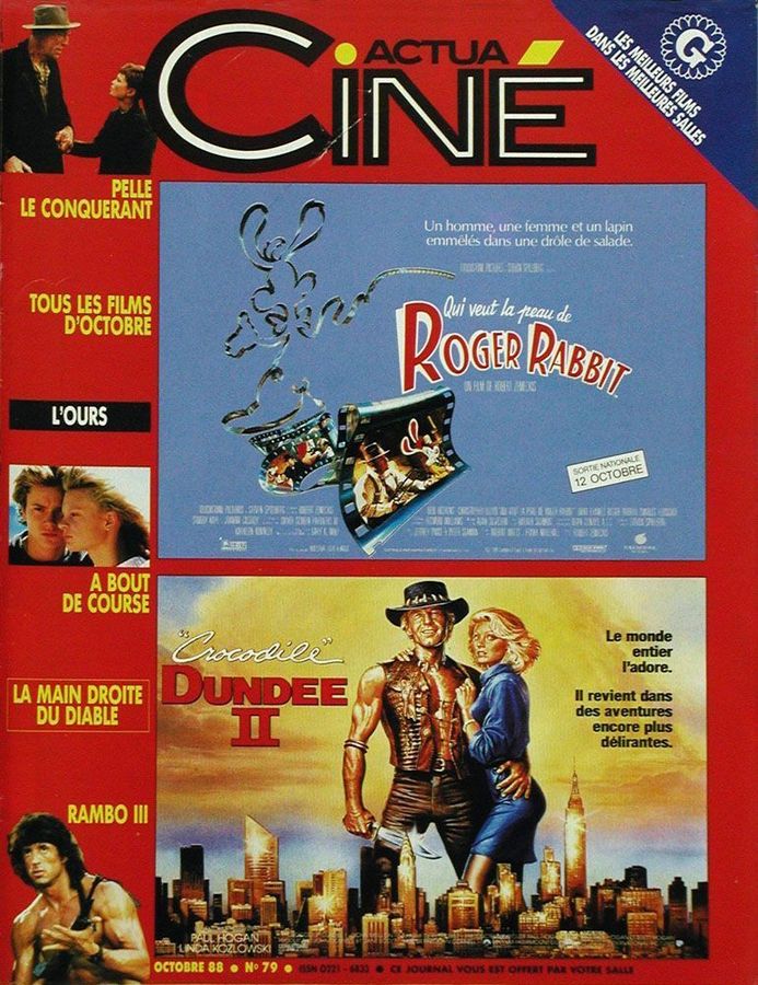 ACTUA CINE magazine cover Issue 79 October 1988