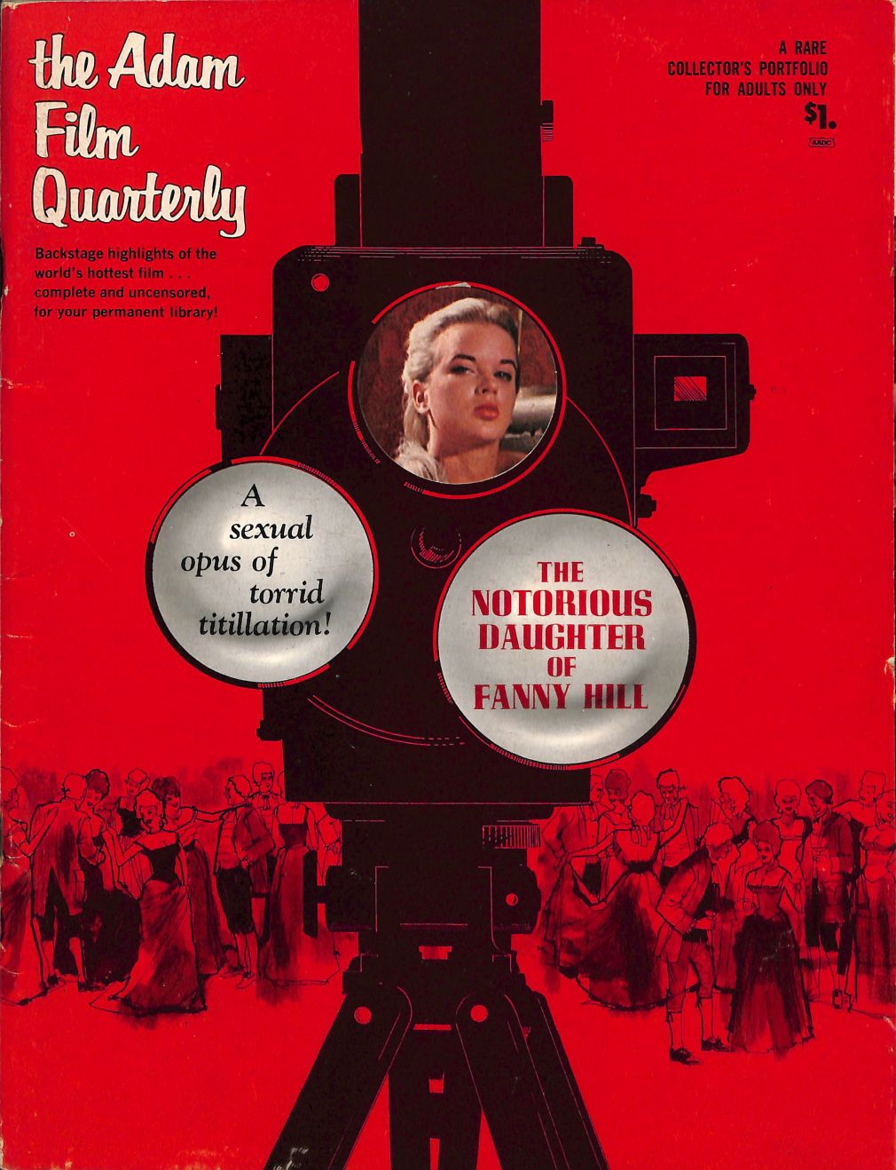 ADAM FILM QUARTERLY magazine side cover Issue 1  1966