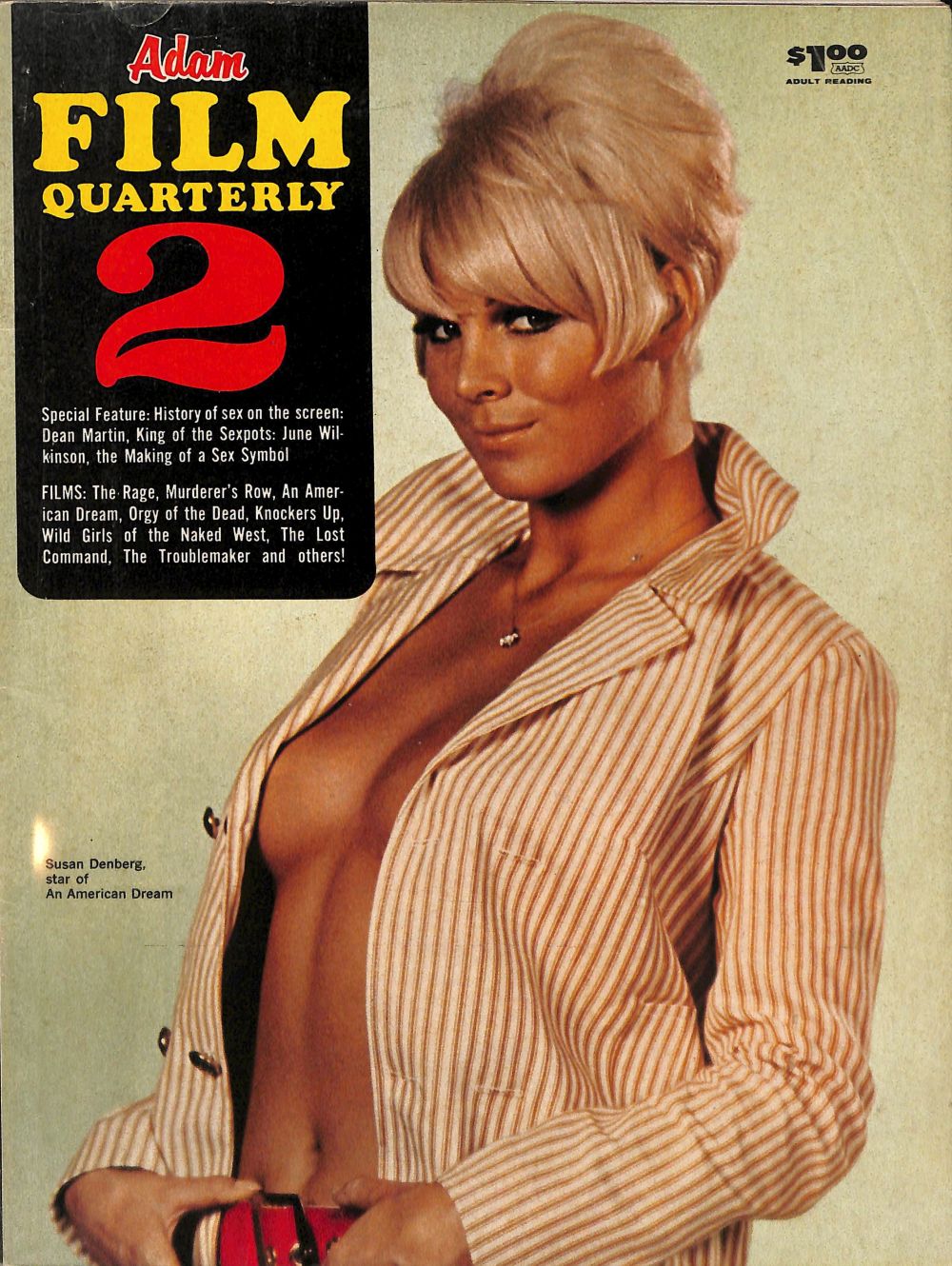 ADAM FILM QUARTERLY magazine side cover Issue 2 June 1967