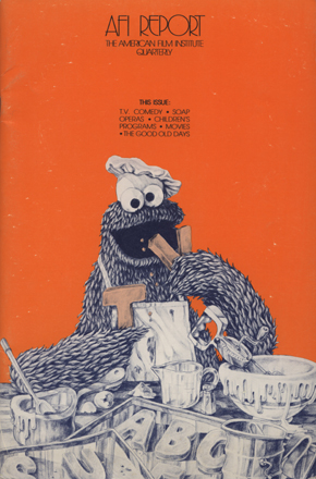 AFI REPORT magazine side cover  Vol 5 No 1  1974