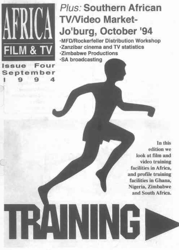 AFRICA FILM AND TV magazine side cover Issue 4  September 1994