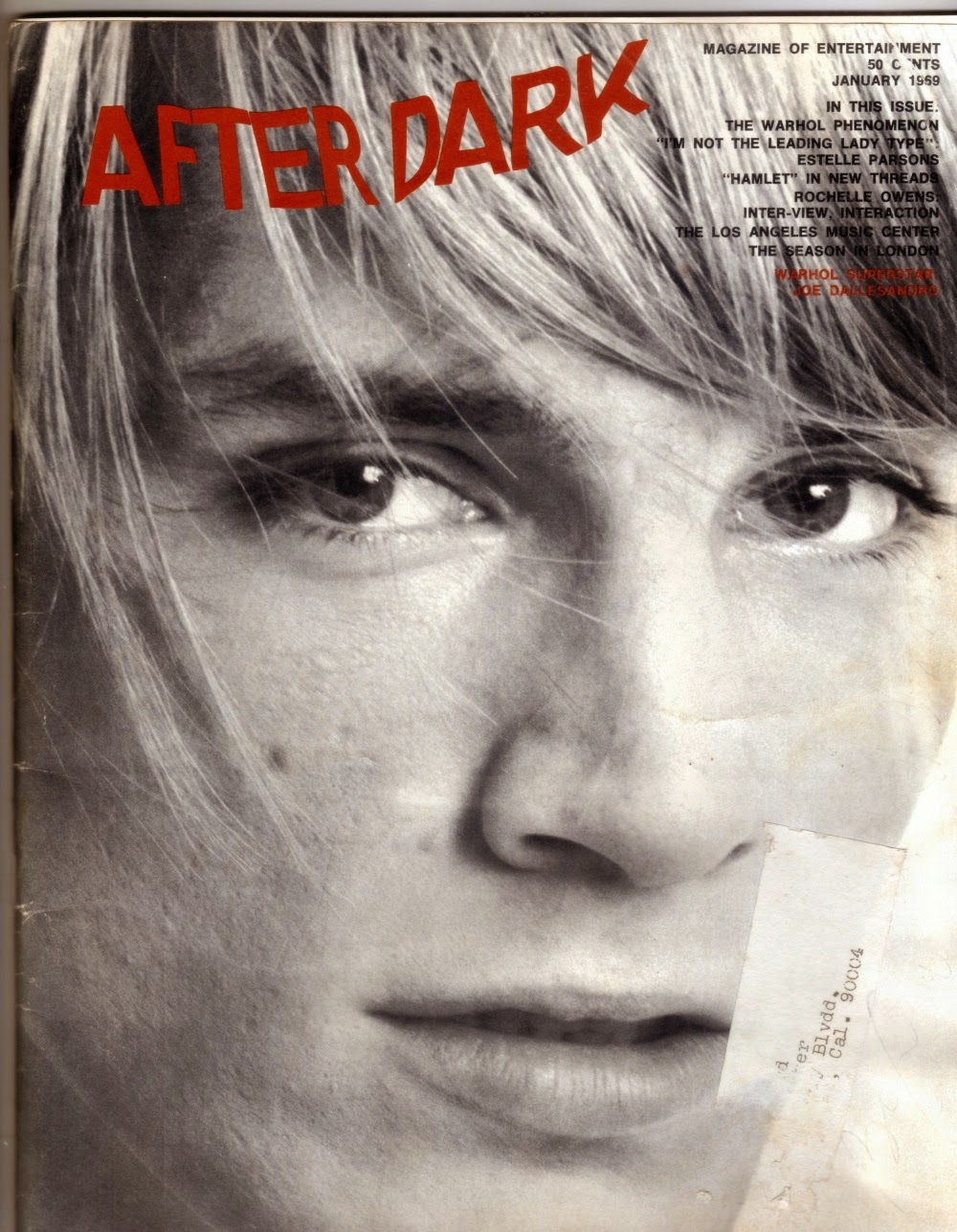 AFTER DARK magazine cover January 1969