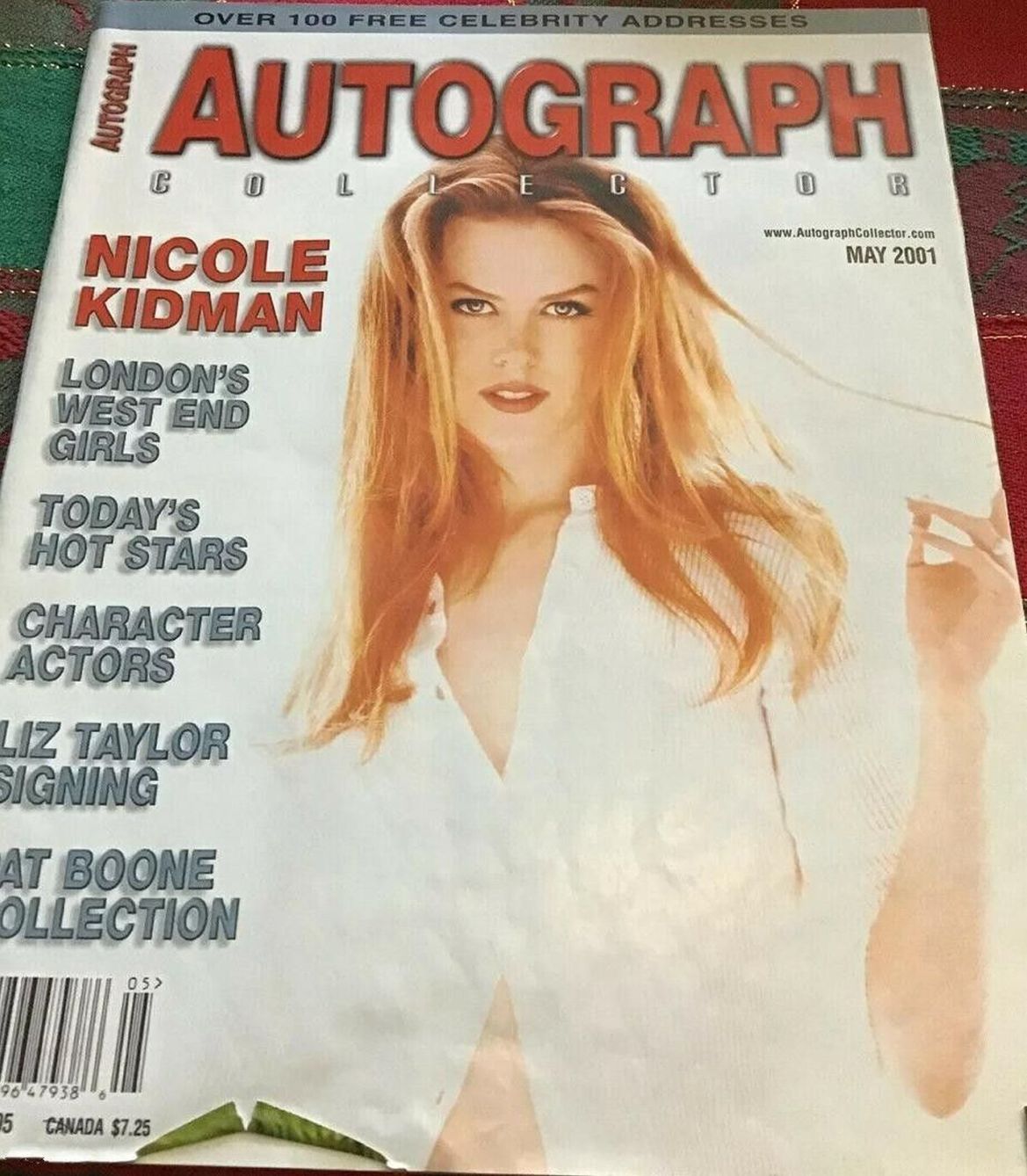 AUTOGRAPH COLLECTOR magazine side cover  May 2001