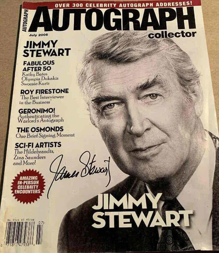 AUTOGRAPH COLLECTOR magazine side cover  July 2006