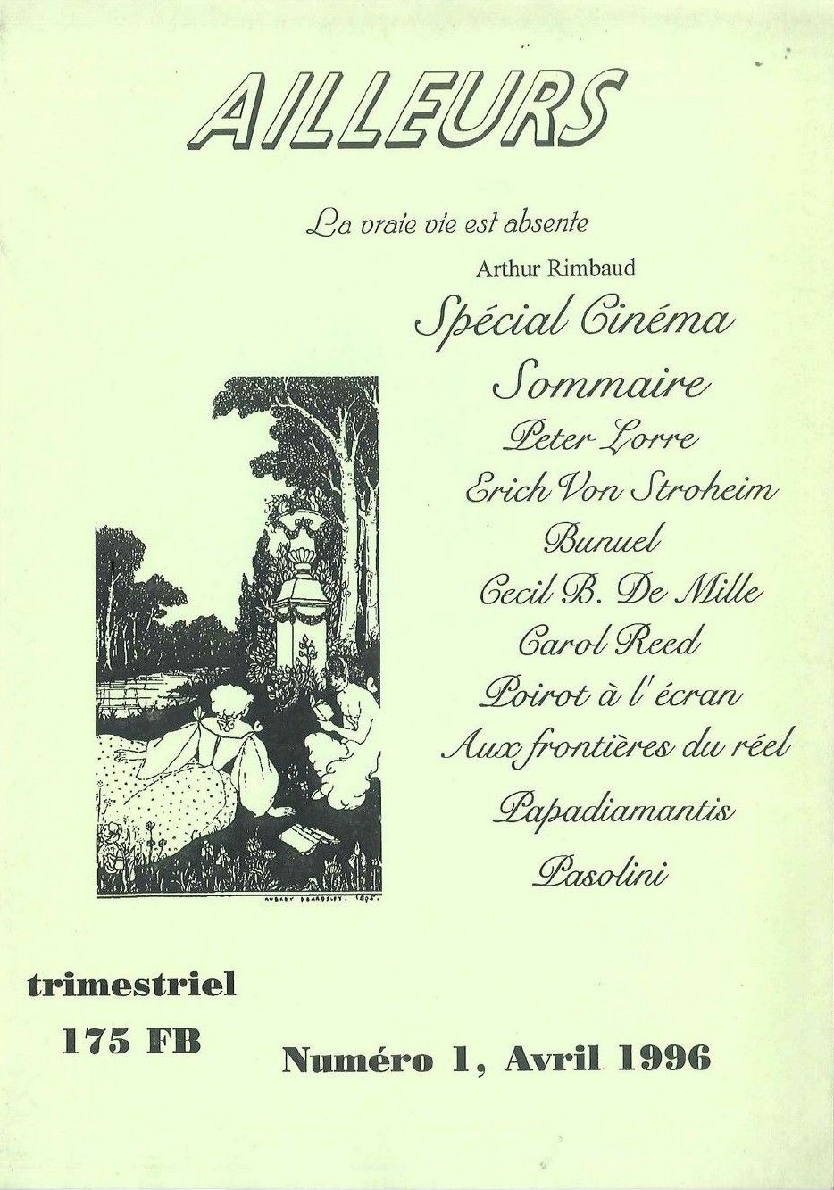 AILLEURS magazine cover Issue 1  April 1996