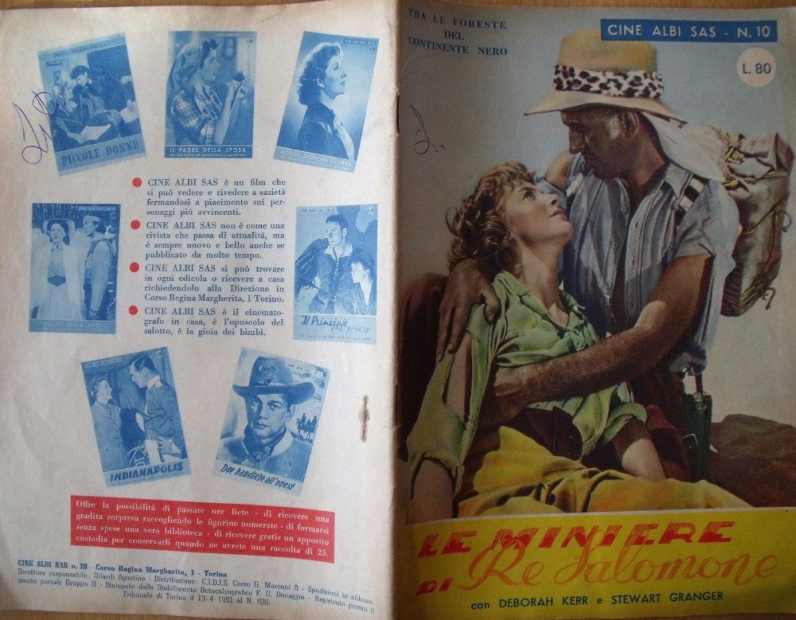 CINE ALBI SAS magazine side cover Issue 10  1951