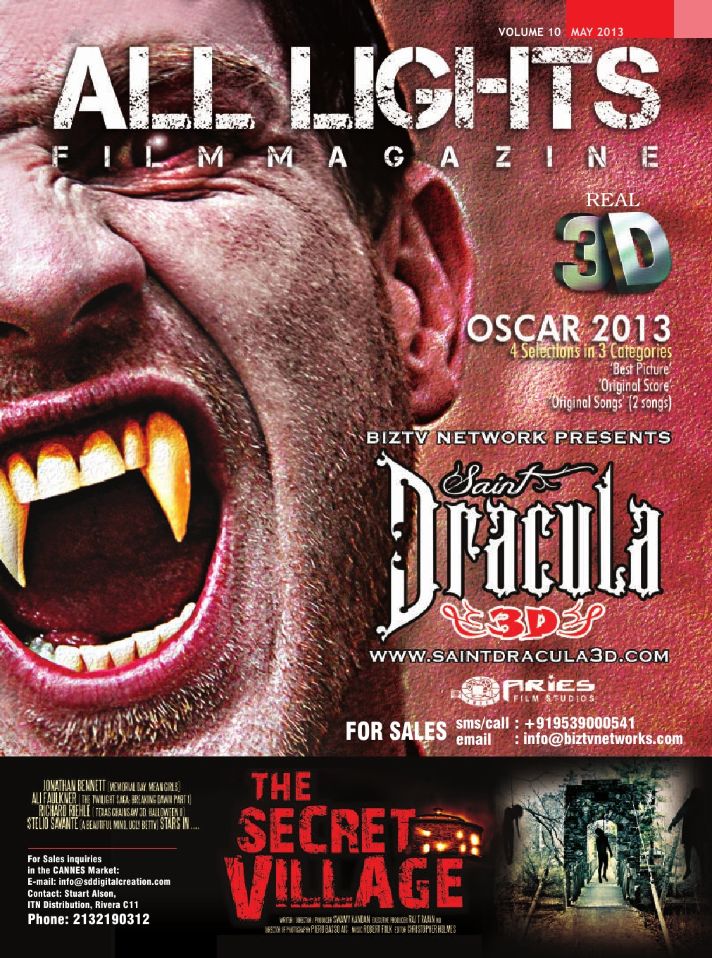 ALL LIGHTS magazine side cover  May 2013