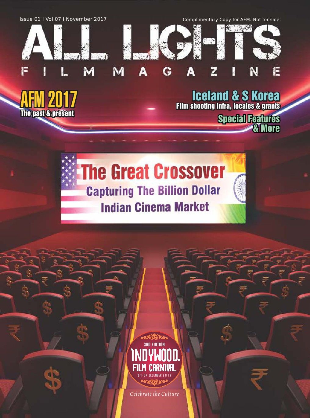 ALL LIGHTS magazine side cover  November 2017