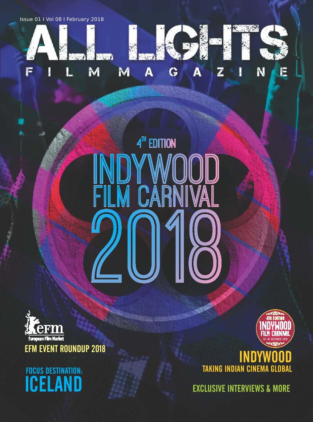 ALL LIGHTS magazine side cover  February 2018