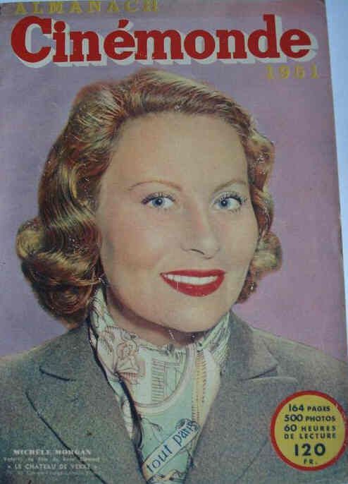 ALMANACH CINEMONDE magazine side cover  1951