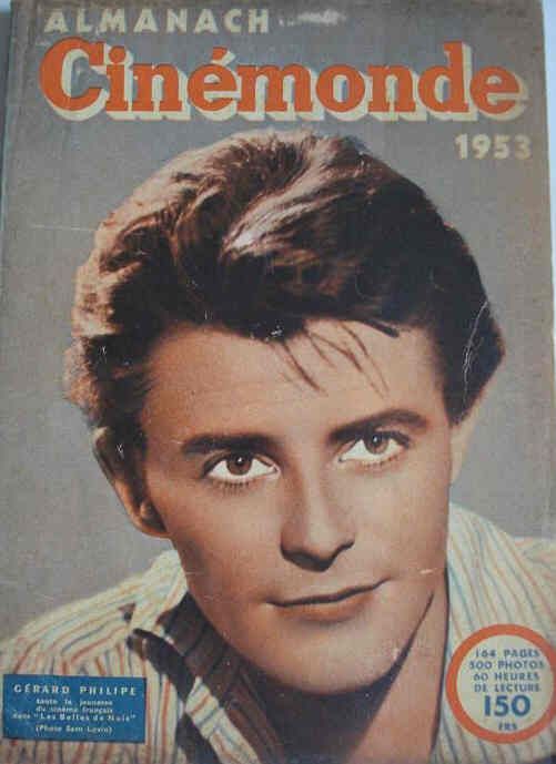ALMANACH CINEMONDE magazine side cover  1953
