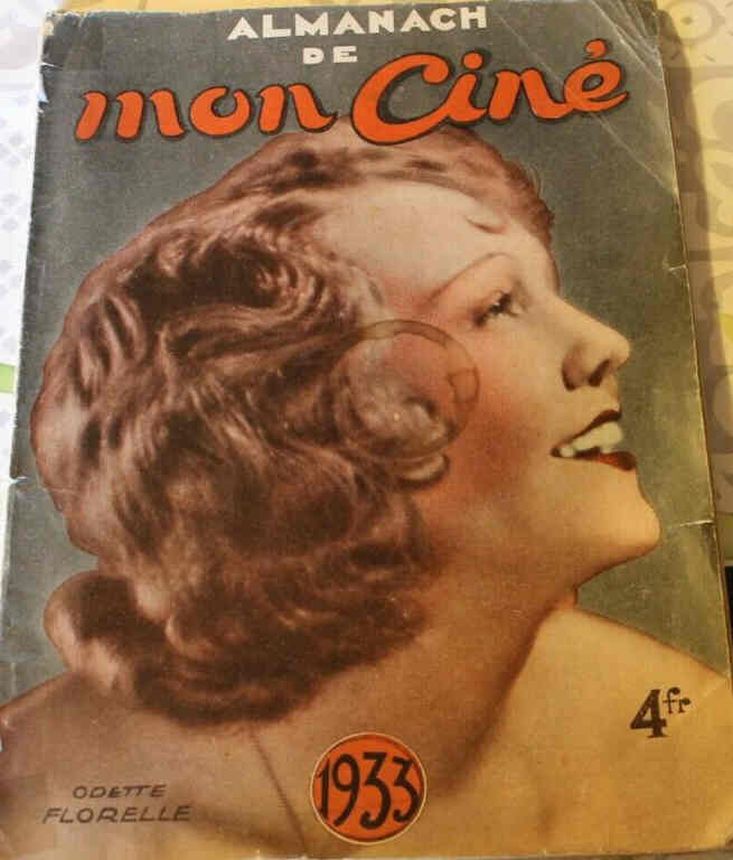 ALMANACH DE MON CINE magazine cover   1933