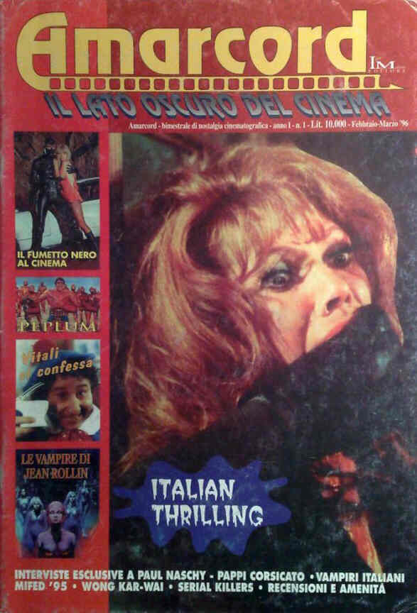 AMARCORD magazine cover Issue 1 February-March 1996