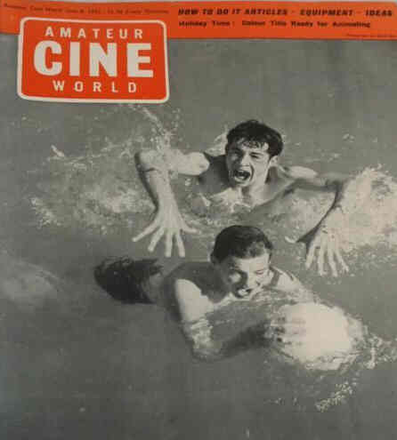 AMATEUR CINE WORLD magazine side cover 8 June 1961
