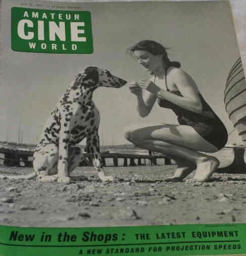 AMATEUR CINE WORLD magazine side cover 29 June 1961