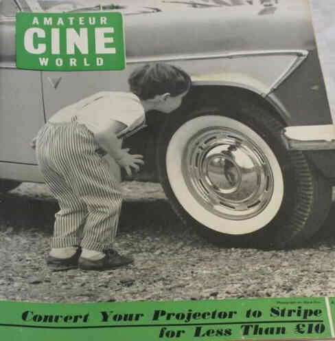 AMATEUR CINE WORLD magazine side cover 24 August 1961
