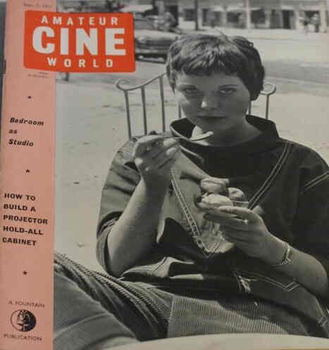 AMATEUR CINE WORLD magazine side cover 7 September 1961