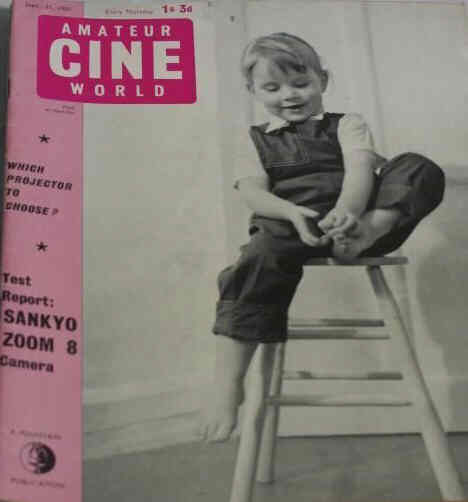 AMATEUR CINE WORLD magazine side cover 21 September 1961