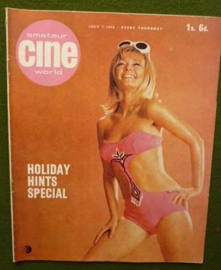 AMATEUR CINE WORLD magazine side cover  Vol 12 # 1 7 July 1966