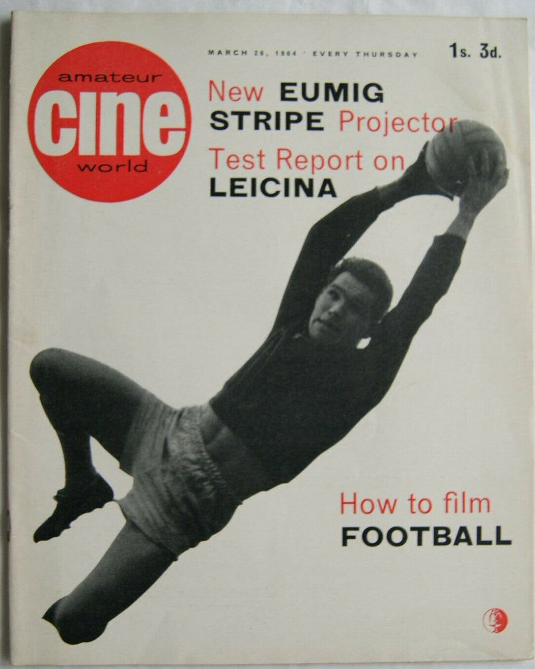 AMATEUR CINE WORLD magazine side cover 26 March 1964