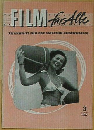 AMATEUR FILM FUR ALLE magazine side cover Issue 3   1957