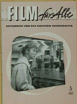 AMATEUR FILM FUR ALLE magazine side cover Issue 5   1957
