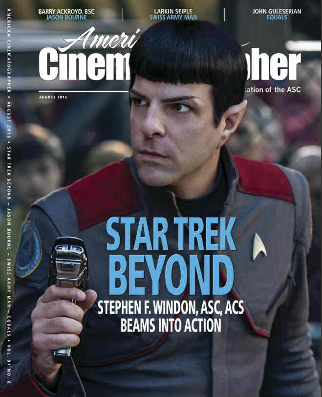 AMERICAN CINEMATOGRAPHER magazine cover August 2016