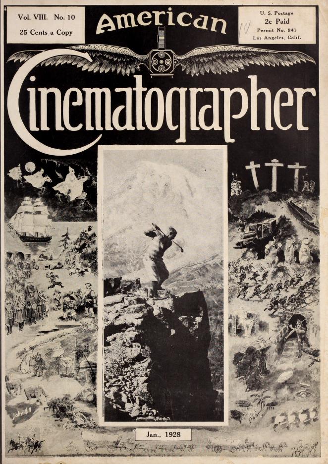 AMERICAN CINEMATOGRAPHER magazine cover Issue 103 January 1928
