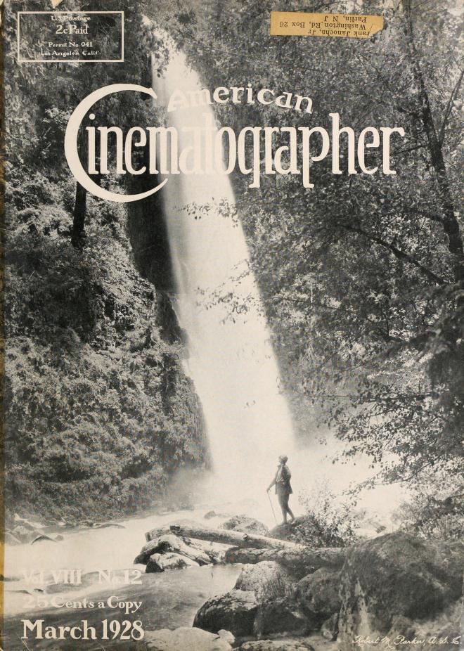 AMERICAN CINEMATOGRAPHER magazine cover Issue 105 March 1928