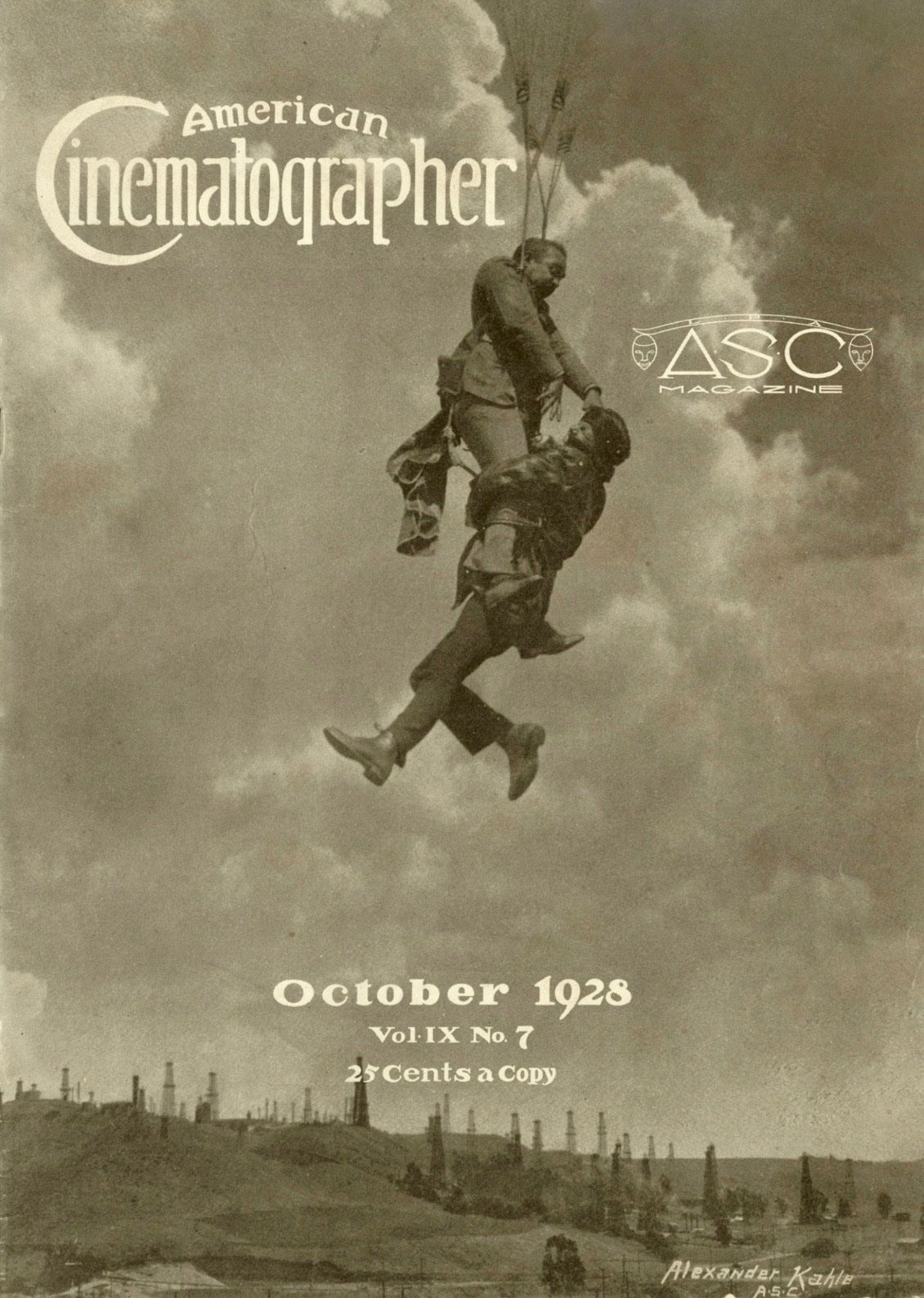 AMERICAN CINEMATOGRAPHER magazine cover Issue 112 October 1928