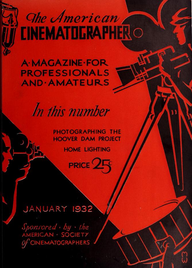 AMERICAN CINEMATOGRAPHER magazine cover Issue 151 January 1932
