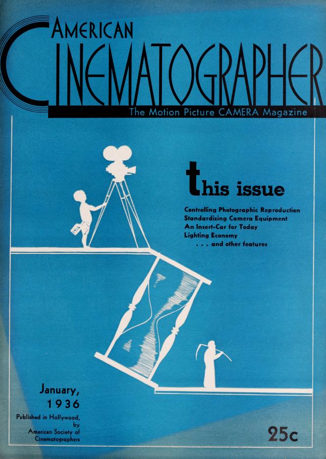 AMERICAN CINEMATOGRAPHER magazine cover Issue 199 January 1936
