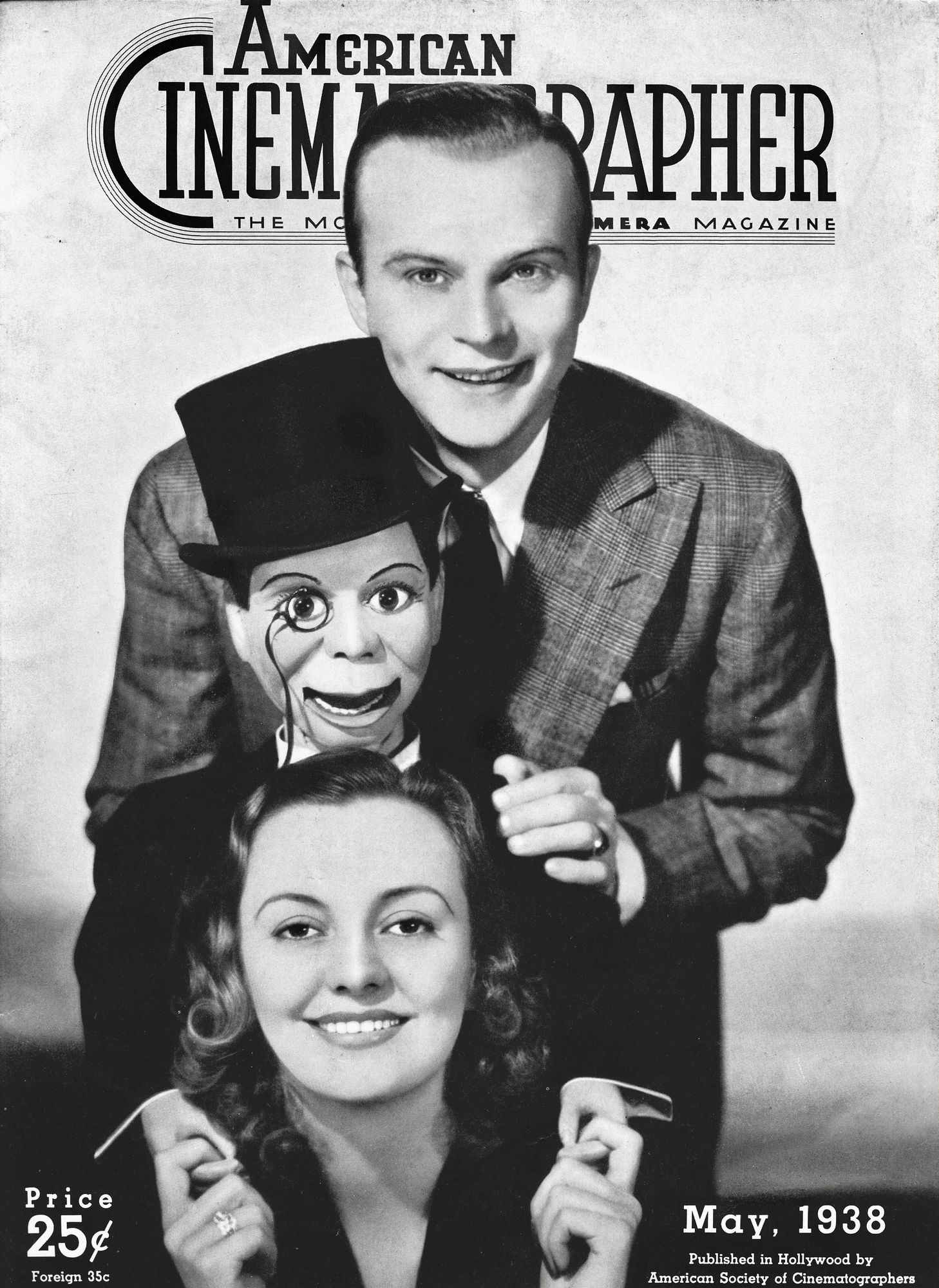 AMERICAN CINEMATOGRAPHER magazine cover Issue 227 May 1938