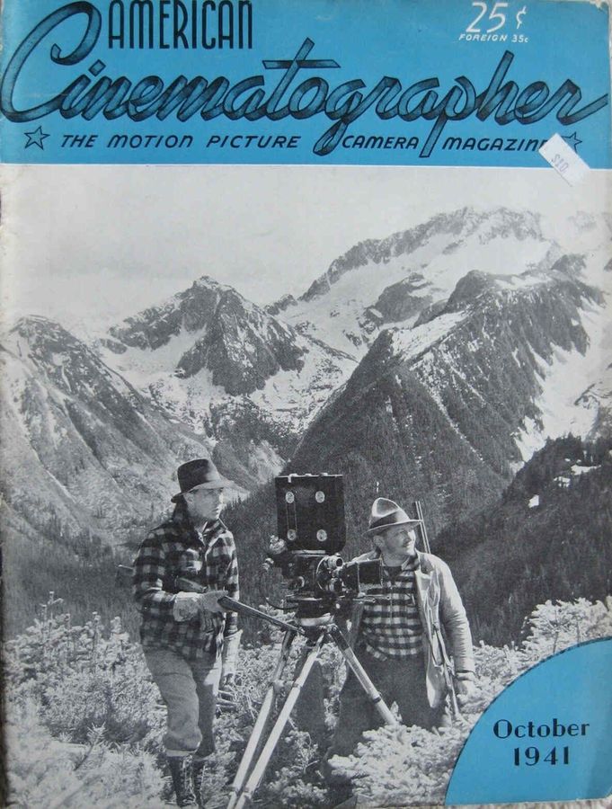 AMERICAN CINEMATOGRAPHER magazine cover Issue 268 October 1941