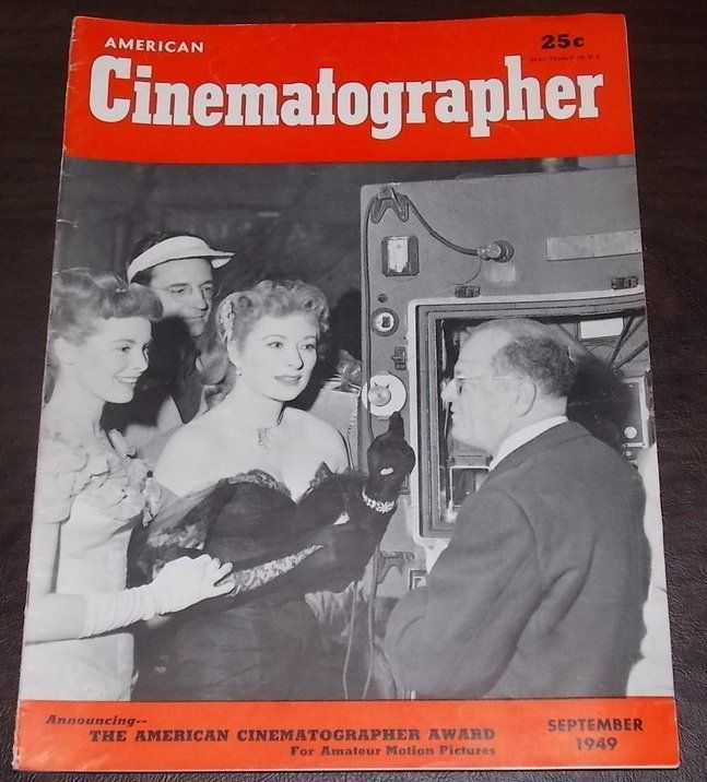 AMERICAN CINEMATOGRAPHER magazine cover Issue 363 September 1949