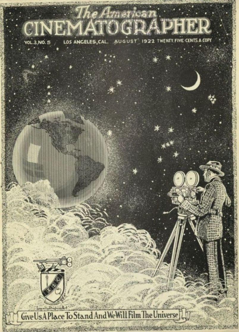 AMERICAN CINEMATOGRAPHER magazine cover Issue 38  Vol 3 # 5 August 1922