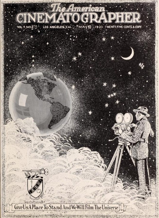 AMERICAN CINEMATOGRAPHER magazine side cover Issue 47  Vol 4 No 2 May 1923