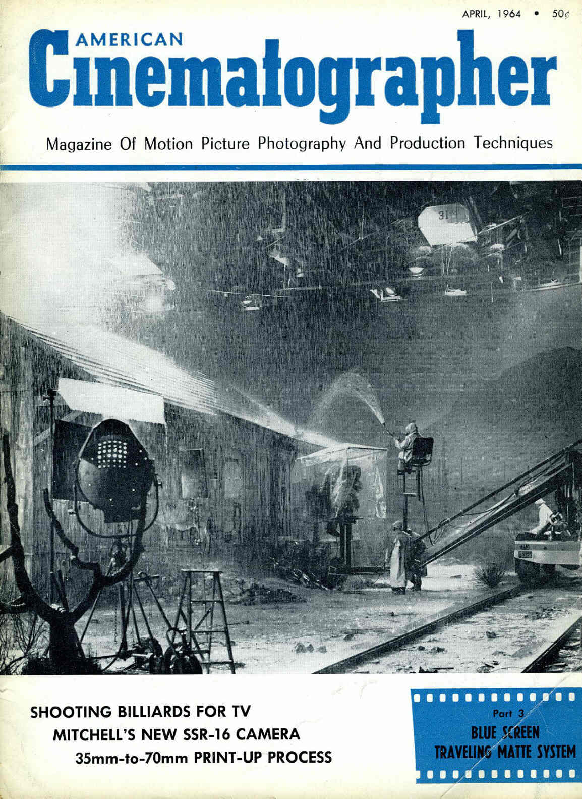 AMERICAN CINEMATOGRAPHER magazine cover Issue 538 April 1964