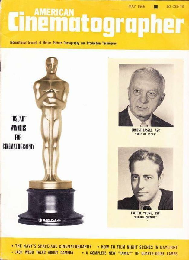 AMERICAN CINEMATOGRAPHER magazine cover Issue 563 May 1966
