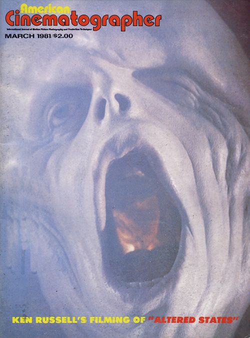 AMERICAN CINEMATOGRAPHER magazine side cover Issue 741 March 1981