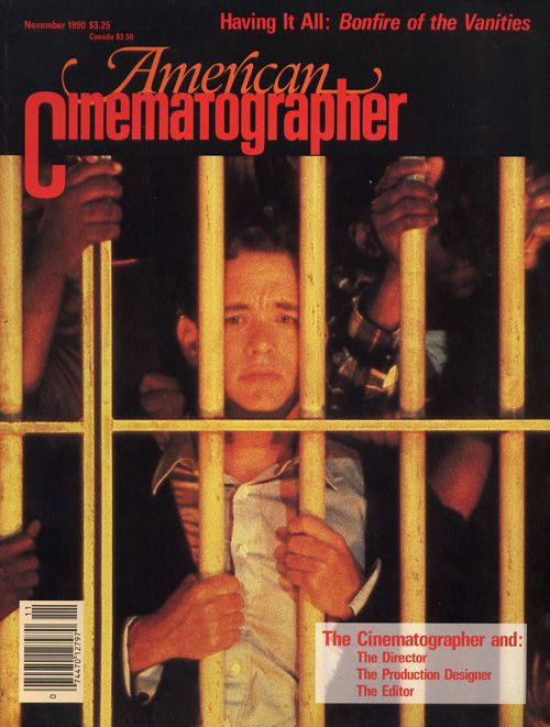 AMERICAN CINEMATOGRAPHER magazine side cover Issue 856 November 1990