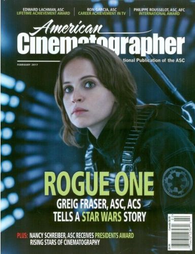 AMERICAN CINEMATOGRAPHER magazine cover February 2017