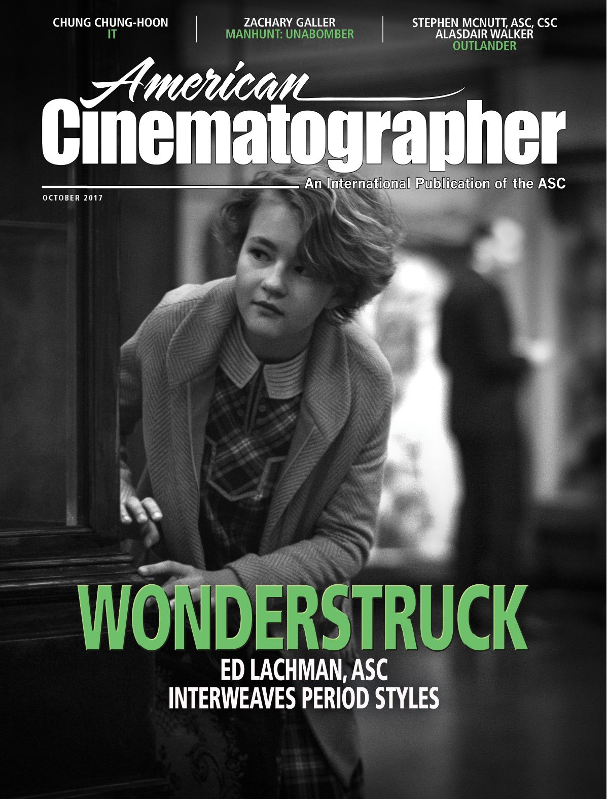 AMERICAN CINEMATOGRAPHER magazine cover  October 2017