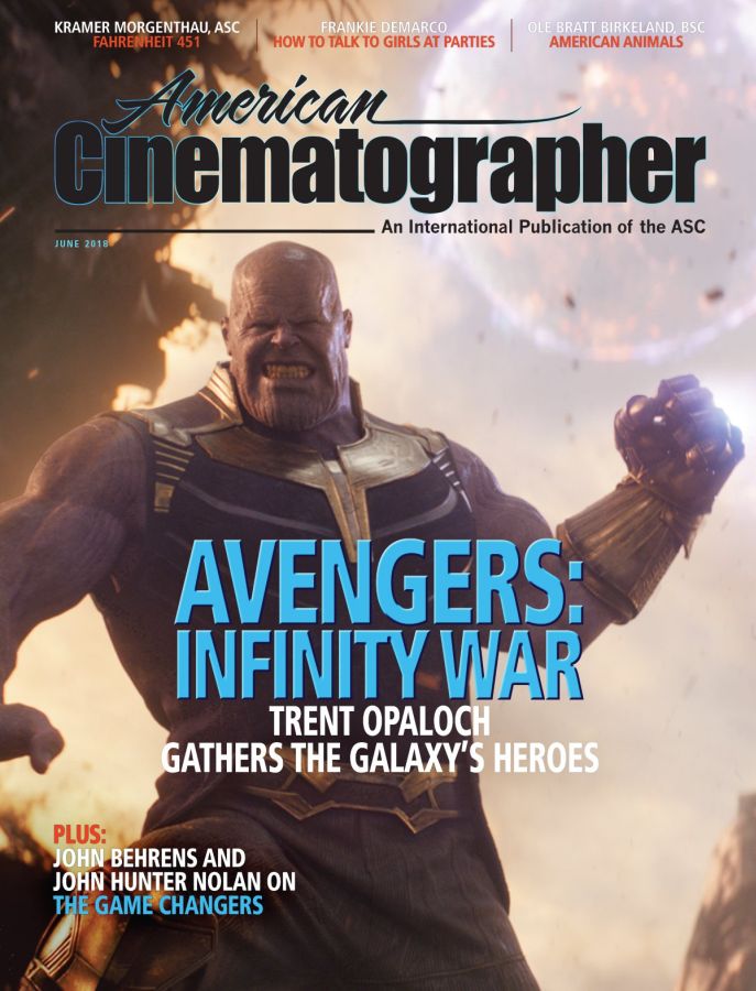 AMERICAN CINEMATOGRAPHER magazine cover  June 2018
